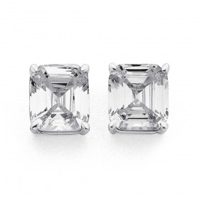 Sterling+Silver+Cubic+Zirconia+Studs