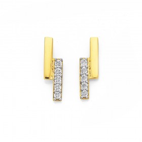 9ct%2C+Diamond+Bar+Earrings