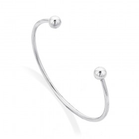 Sterling-Silver-Orb-Duo-Bangle on sale