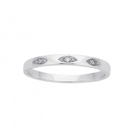 Sterling-Silver-Band-Ring-With-Diamonds on sale
