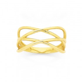 9ct-Double-Cross-Ring on sale