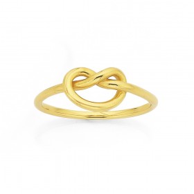 9ct+Love+Me+Knot+Ring