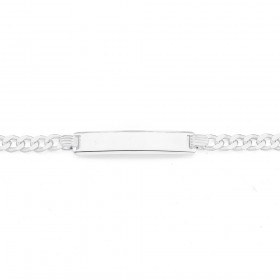 Sterling-Silver-19cm-Curb-ID-Bracelet on sale