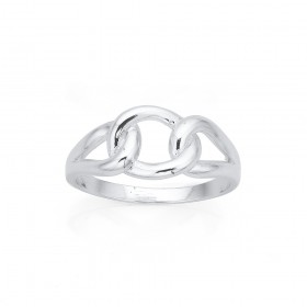 Sterling-Silver-Linked-Chain-Ring on sale