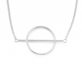 Sterling-Silver-Open-Circle-with-Bar-Through-Pendant on sale