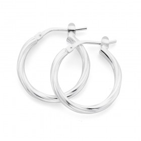 Sterling-Silver-15mm-Smooth-Twist-Hoop-Earrings on sale