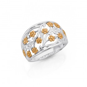 Sterling+Silver+Rose+Gold+Plated+Ring