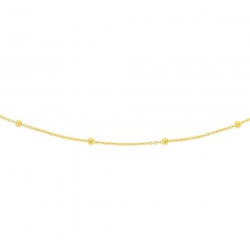 9ct-50cm-Beaded-Fine-Trace-Chain on sale