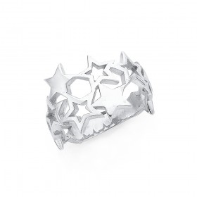Sterling-Silver-Galaxy-Star-Ring on sale