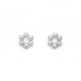 Sterling-Silver-5mm-Bubble-Circle-Stud-Earrings on sale