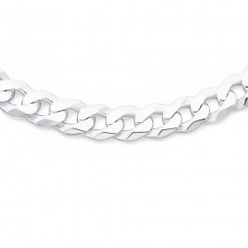 Sterling+Silver+55cm+Curb+Chain