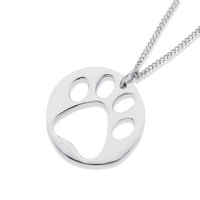 Sterling+Silver+Paw+Pendant