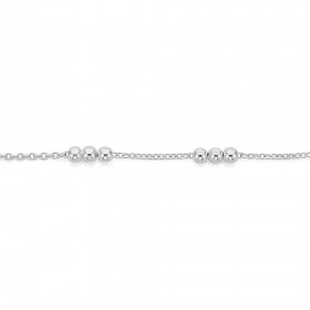 Sterling-Silver-Three-Ball-Anklet on sale