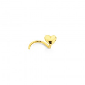 9ct-Heart-Nose-Stud on sale
