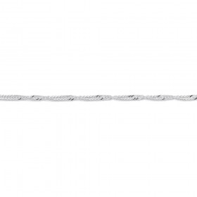 Sterling-Silver-19cm-Singapore-Twist-Link-Bracelet on sale