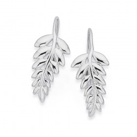 Sterling-Silver-Fern-Earrings on sale