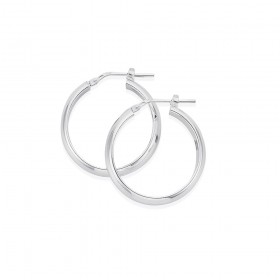 Sterling-Silver-Hoop-Earrings-25mm on sale