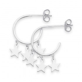 Sterling-Silver-Star-Earrings on sale