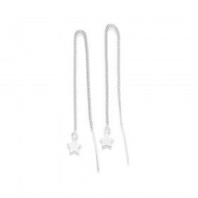 Sterling-Silver-Stars-on-Chain-Thread-Earrings on sale