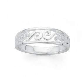Sterling-Silver-Scroll-Dress-Ring on sale
