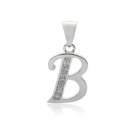 Initial-B-Pendant-in-Sterling-Silver on sale