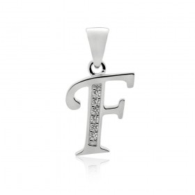 Initial-F-Pendant-in-Sterling-Silver on sale