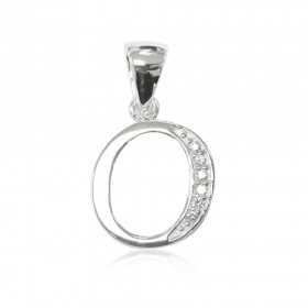 Initial-O-Pendant-in-Sterling-Silver on sale