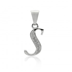 Initial-S-Pendant-in-Sterling-Silver on sale
