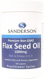 Sanderson-Flax-Seed-Oil-1000mg-300-Capsules on sale