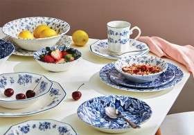 Churchill-Blue-Chintz-New-Finlandia-Bermuda-Blue-Dinnerware on sale