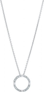 Circle-Pendant-with-Diamonds-in-Sterling-Silver on sale