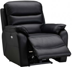 La-Z-Boy-Cody-Leather-Powered-Recliner-Black on sale