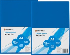 OfficeMax-A4-L-Shaped-Pockets on sale
