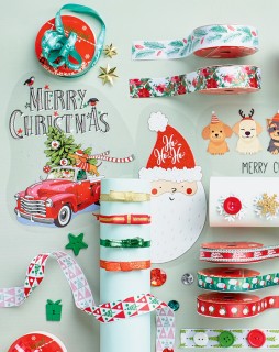 Christmas-Ribbons-Iron-on-Transfers on sale