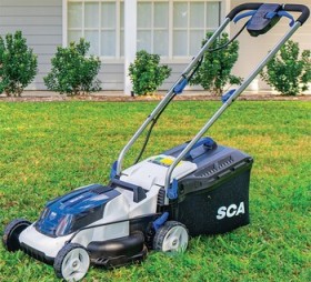 SCA-36V-Lawn-Mower on sale