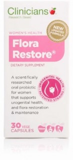 Clinicians-Flora-Restore-30-Capsules on sale