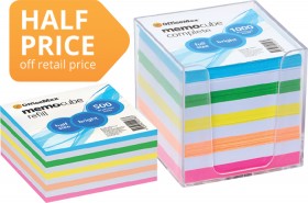 OfficeMax-Memo-Cube-FluoroWhite on sale