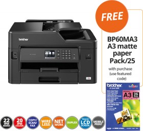 Brother-MFCJ5330DW-Colour-Multifunction-Inkjet-Printer-FREE-BP60MA3-A3-MATTE-PAPER-PACK25-WITH-PURCHASE on sale