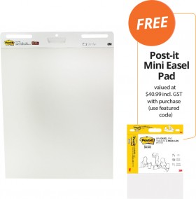 Post-it-Super-Sticky-Easel-Pad-FREE-POST-IT-MINI-EASEL-PAD-VALUED-AT-4099-INCL-GST-WITH-PURCHASE on sale