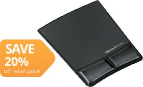 Fellowes-Mouse-Pad-Gel-Wrist-Rest-Black on sale