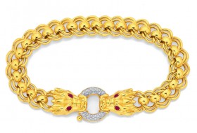 9ct-20cm-Diamond-Ruby-Bracelet on sale