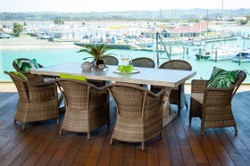 Cayman-9-Piece-Outdoor-Dining-Setting on sale