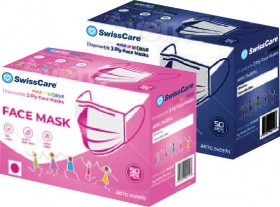 Swisscare-Kids-Face-Masks-50-Pack on sale
