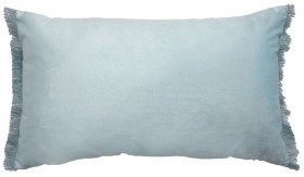 NEW-Ombre-Home-Bohemian-Velvet-Blue-Cushion-30x50cm on sale