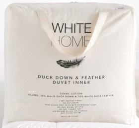 NEW-White-Home-70-Duck-Feather-30-Down-Duvet-Inner on sale