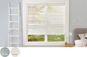 50-off-Ready-To-Hang-50mm-White-Grey-Alabaster-Faux-Wood-Venetian-Blinds on sale