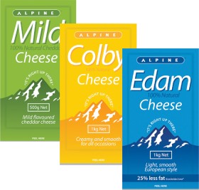 Alpine-Mild-Colby-or-Edam-Cheese-1kg on sale