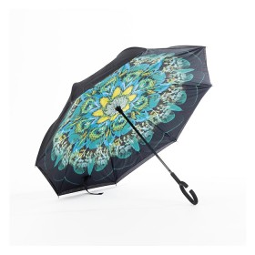 Adults-Inverted-Green-Flower-Umbrella on sale