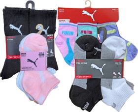 Adults-Kids-Puma-Socks-6-Pack on sale