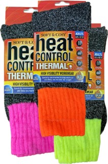 Heat-Control-Thermal-Workwear-Fluorescent-Socks on sale
